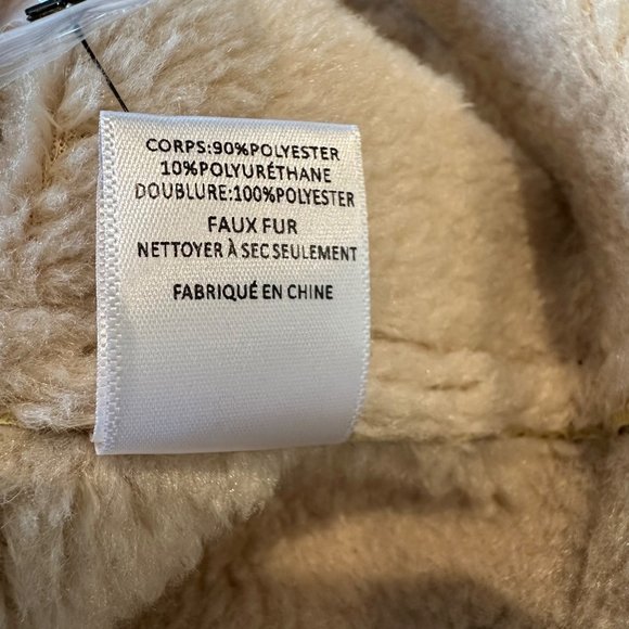 Astr The Label Revolve Francine Faux Leather Shearling Jacket‎ Size Large - Picture 9 of 11